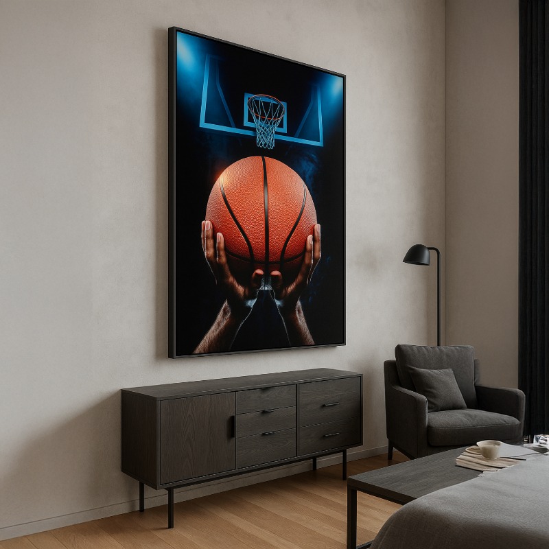Quadro Canvas Cesta De Basquete