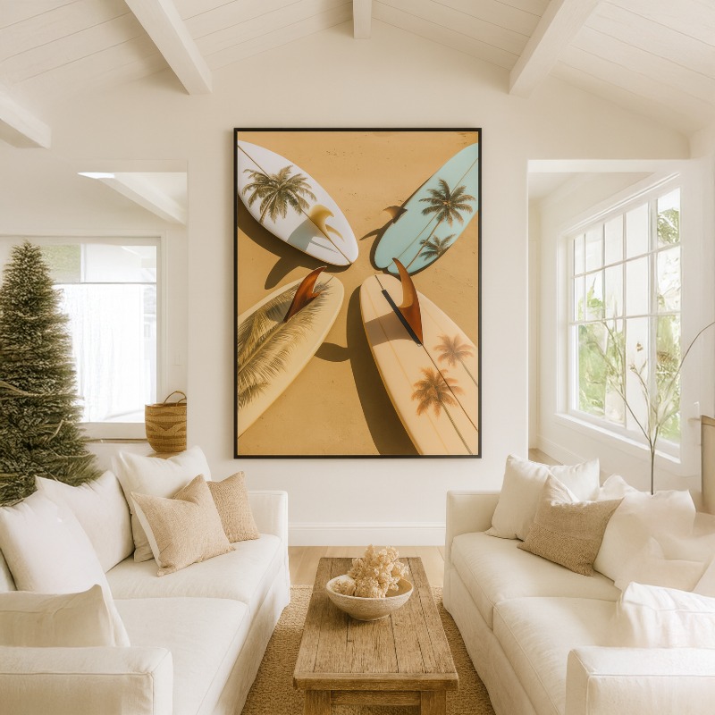 Quadro Canvas Pranchas de Surf