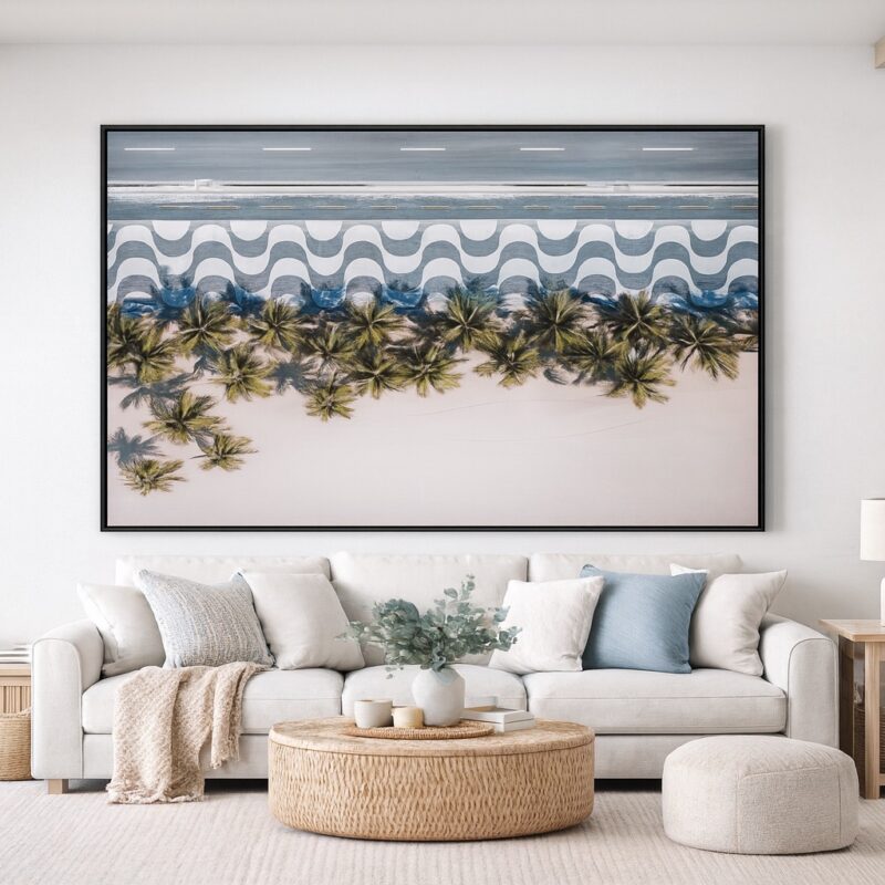 Quadro Canvas Rio de Janeiro Ipanema Vista Aerea