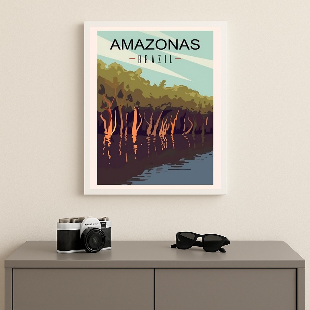 Quadro Decorativo Amazonas - Brasil