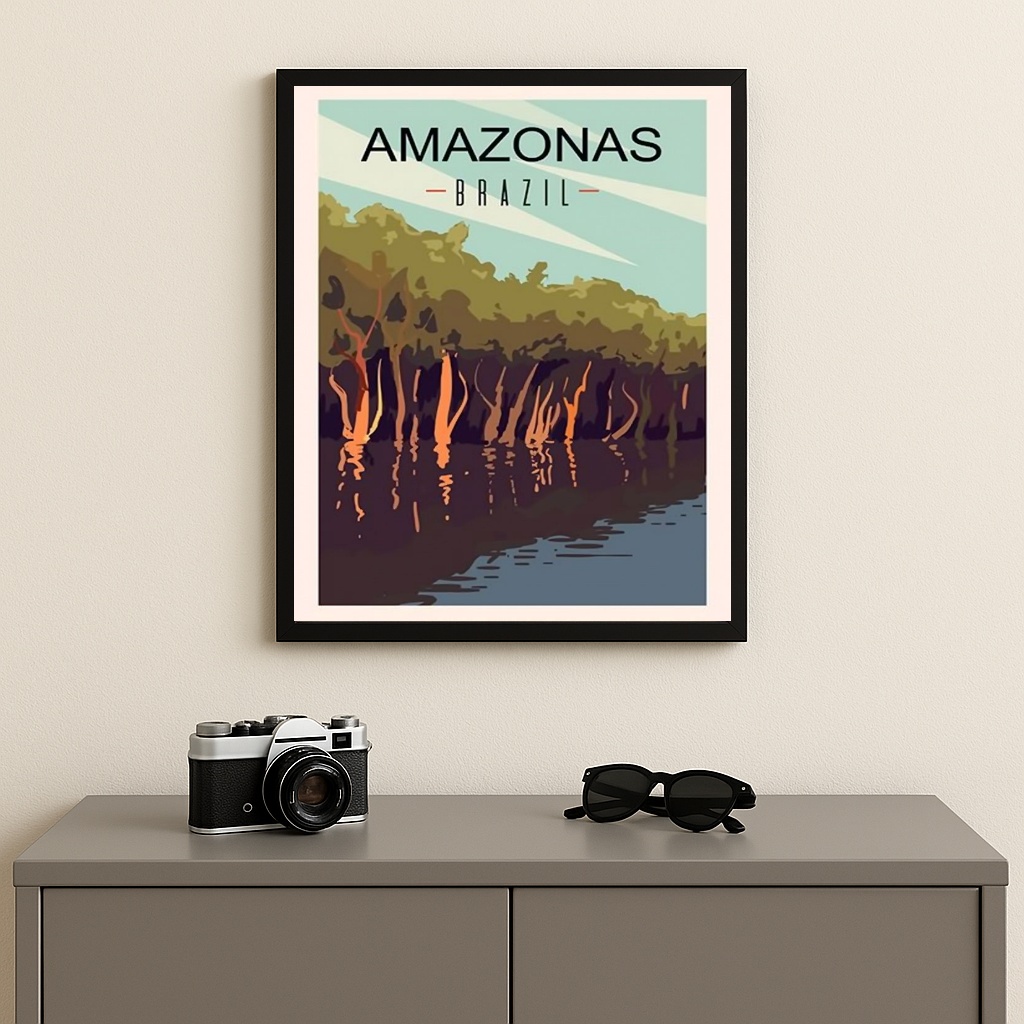 Quadro Decorativo Amazonas - Brasil