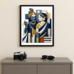 Quadro Decorativo Arte Indiana Casal