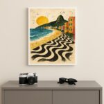 Quadro Decorativo Arte Rio de Janeiro Copacabana