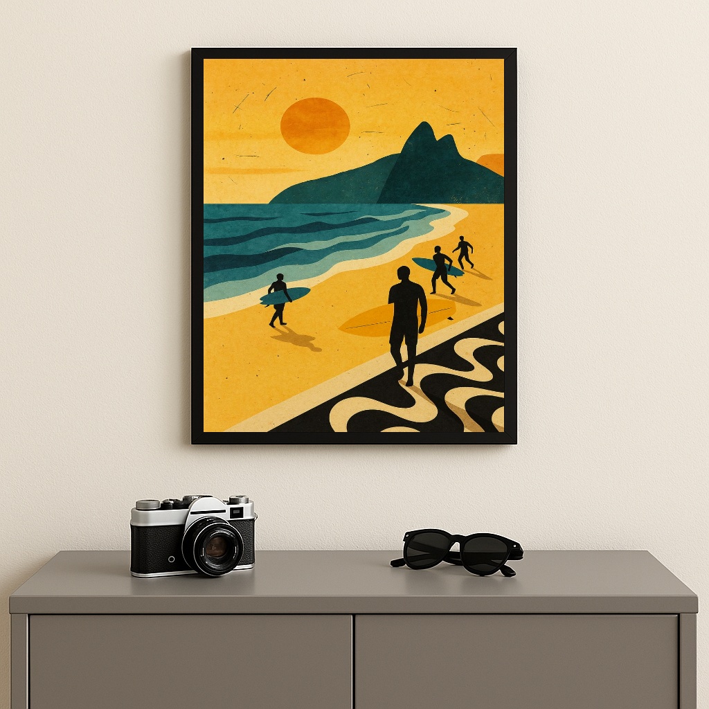 Quadro Decorativo Arte Rio de Janeiro - Surf