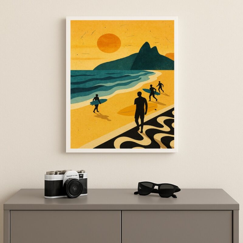 Quadro Decorativo Arte Rio de Janeiro - Surf