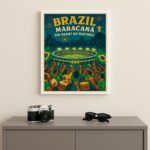 Quadro Decorativo Brasil Estádio Maracanã