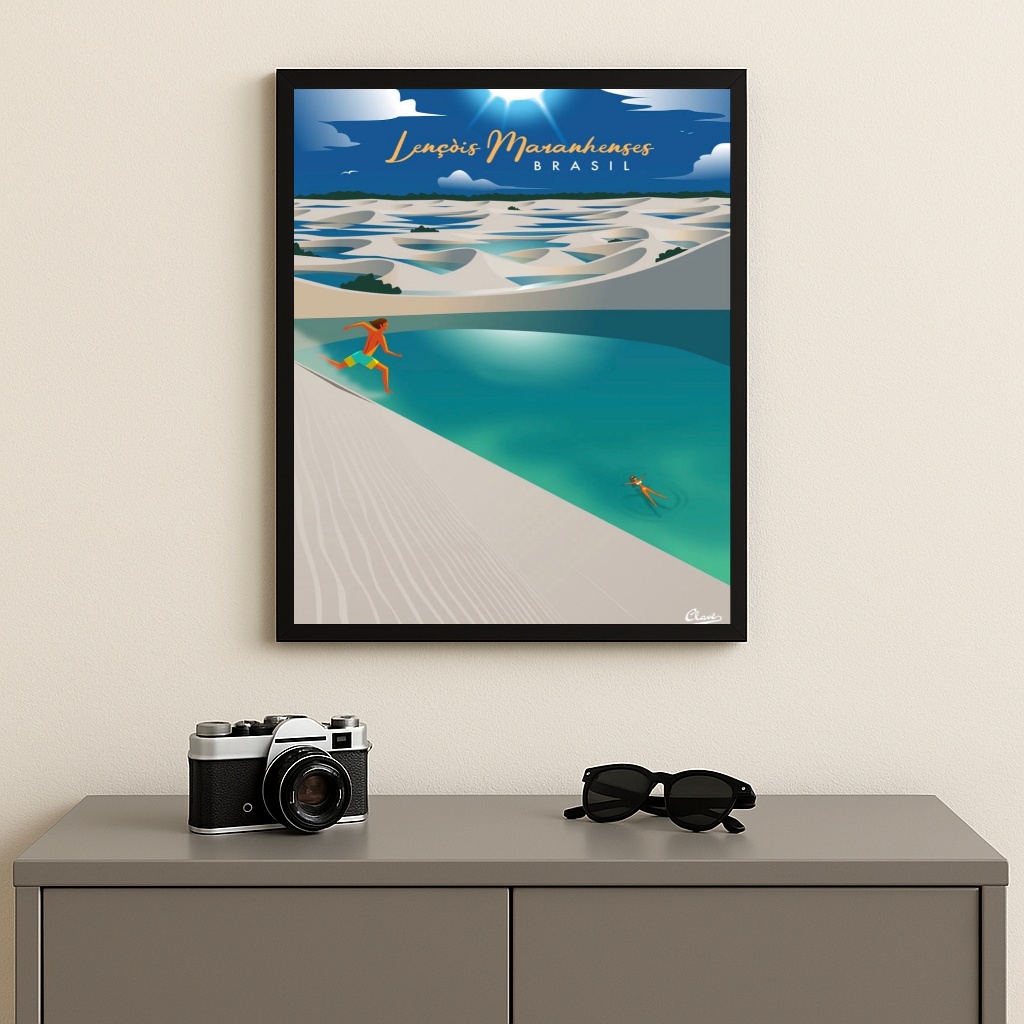 Quadro Decorativo Lençois Maranhenses - Brasil