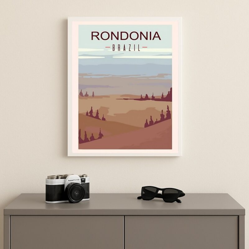 Quadro Decorativo Rondônia - Brasil