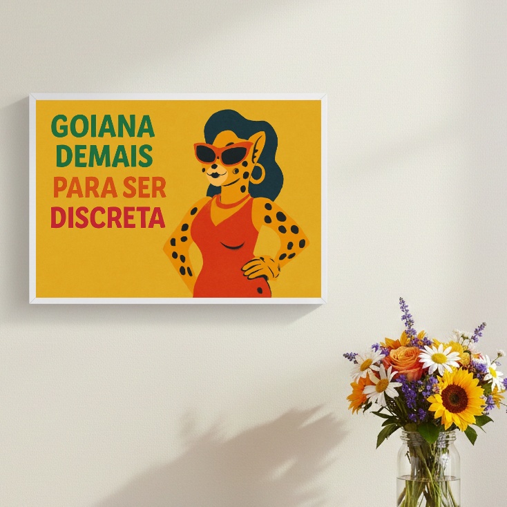 Quadro Goiana Demais Para Ser Discreta