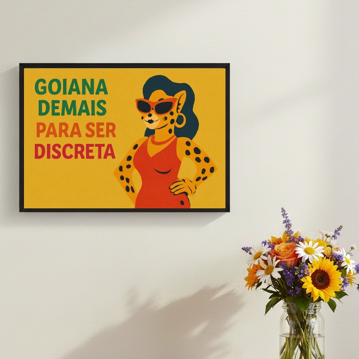 Quadro Goiana Demais Para Ser Discreta