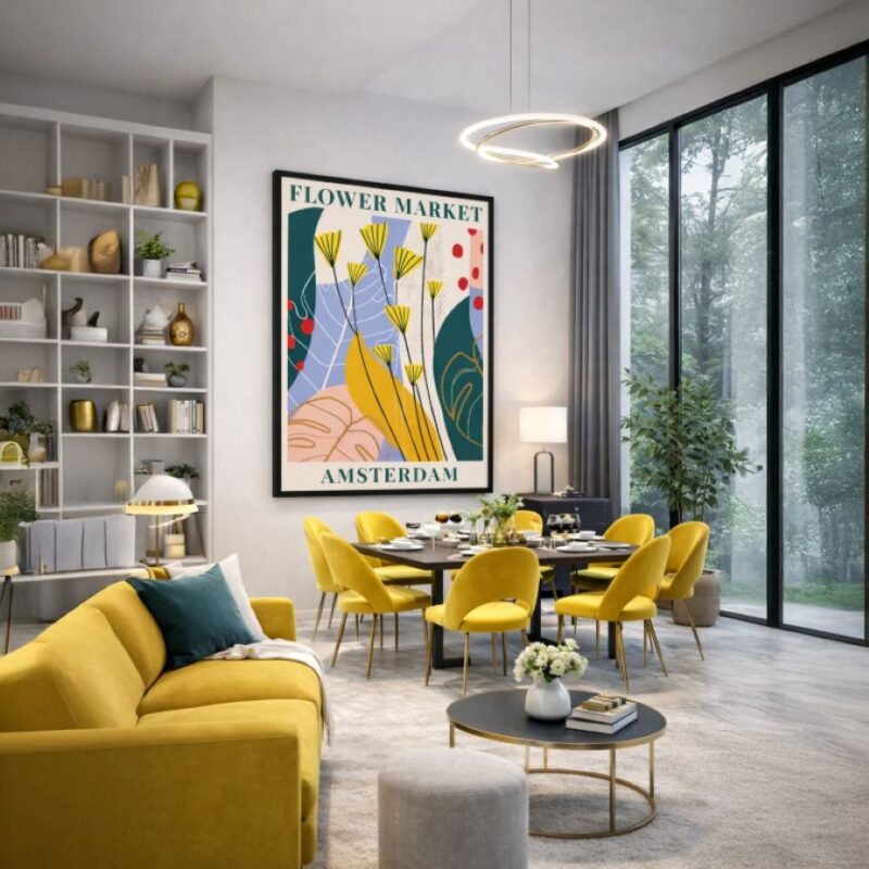 Quadro Canvas - Flower Market - Amsterdam
