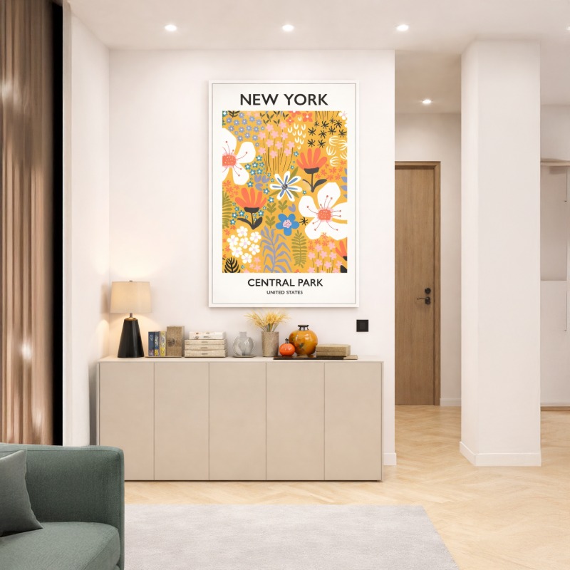 Quadro Canvas - Flower Market New York
