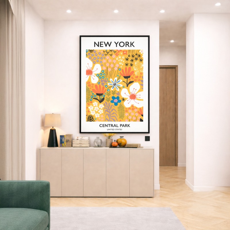 Quadro Canvas - Flower Market New York
