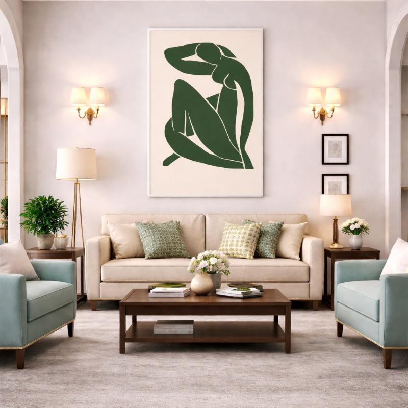 Quadro Canvas - Henri Matisse - A Linha Verde