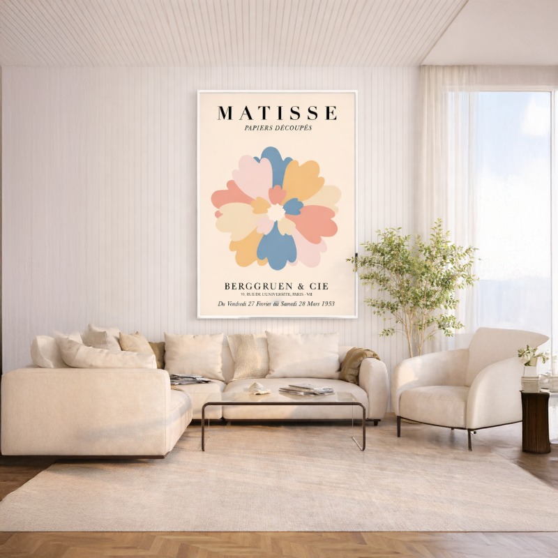Quadro Canvas - Henri Matisse - Papel Découpés - Flor