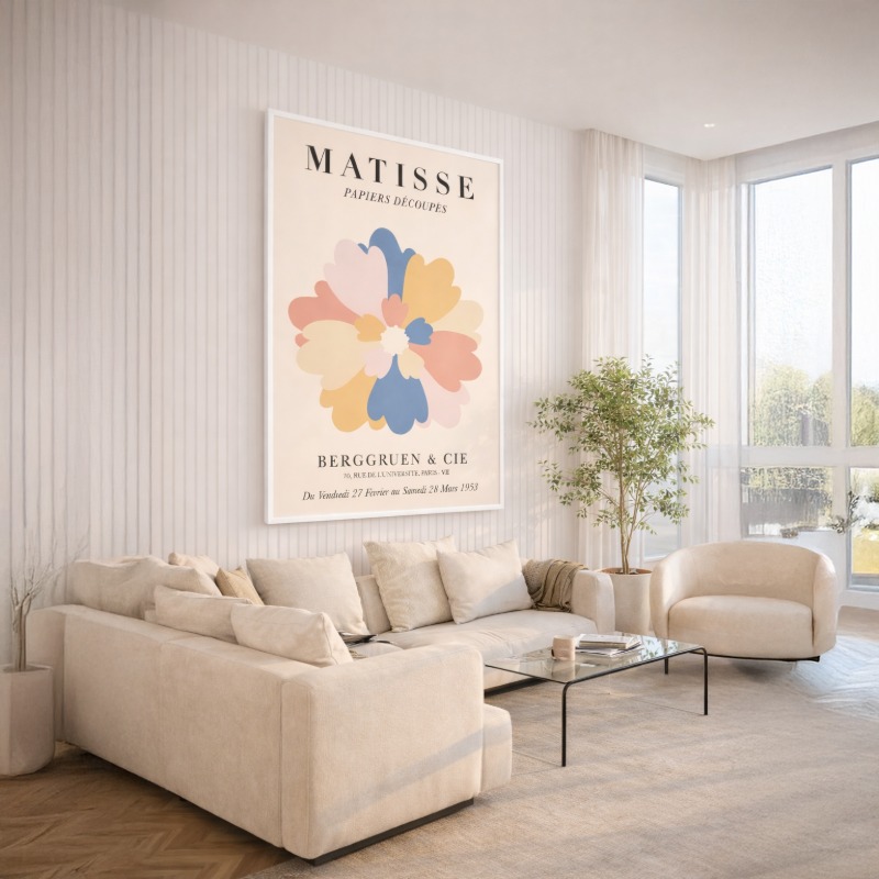 Quadro Canvas - Henri Matisse - Papel Découpés - Flor