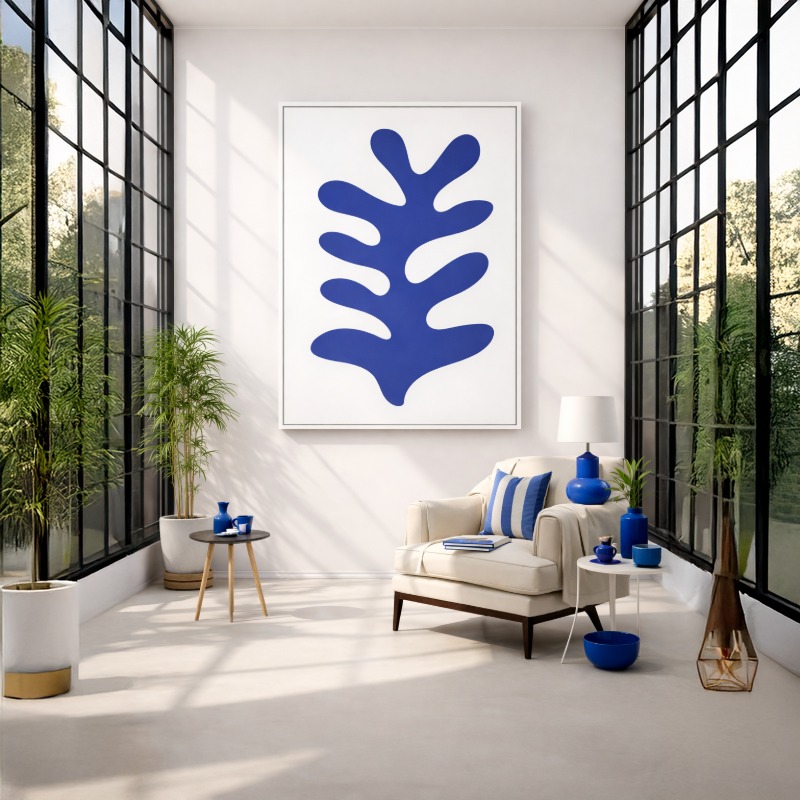 Quadro Canvas - Le Corail Blue Coral