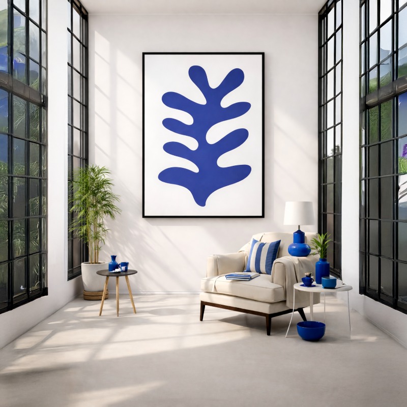 Quadro Canvas - Le Corail Blue Coral