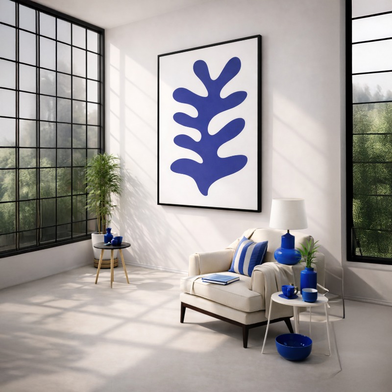 Quadro Canvas - Le Corail Blue Coral