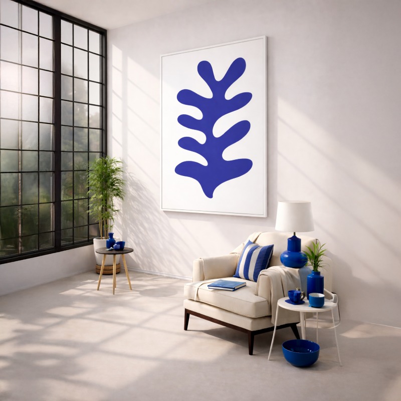 Quadro Canvas - Le Corail Blue Coral