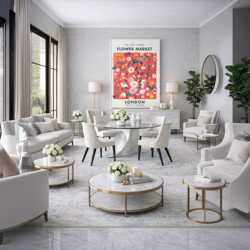 Quadro Canvas - New London Flower Market