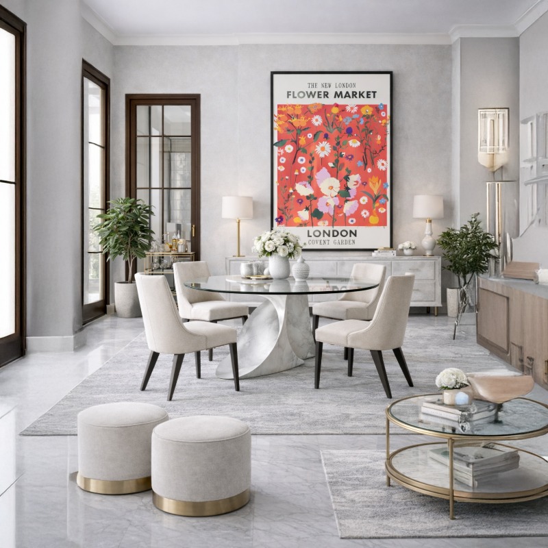 Quadro Canvas - New London Flower Market