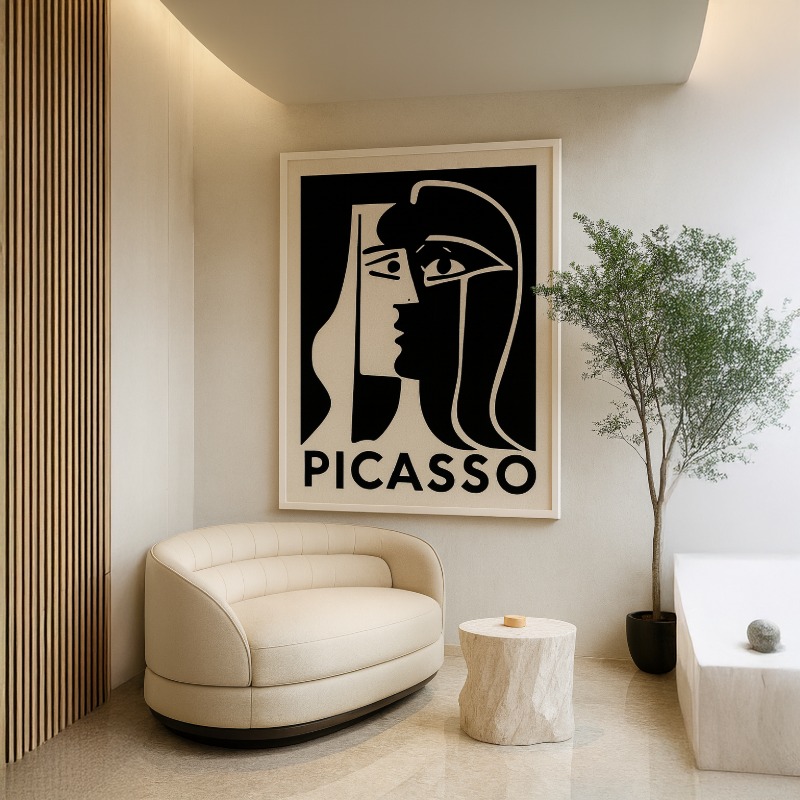 Quadro Canvas - Picasso - Preto No Branco - Imagem 5