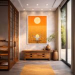 Quadro Canvas - Vincent Van Gogh Campo De Trigo Sol