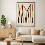 Quadro Canvas Bauhaus Minimalista - Formas