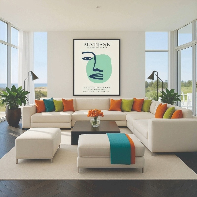 Quadro Canvas Henri Matisse - Papiers - Face