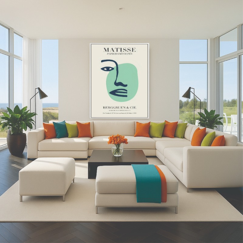Quadro Canvas Henri Matisse - Papiers - Face