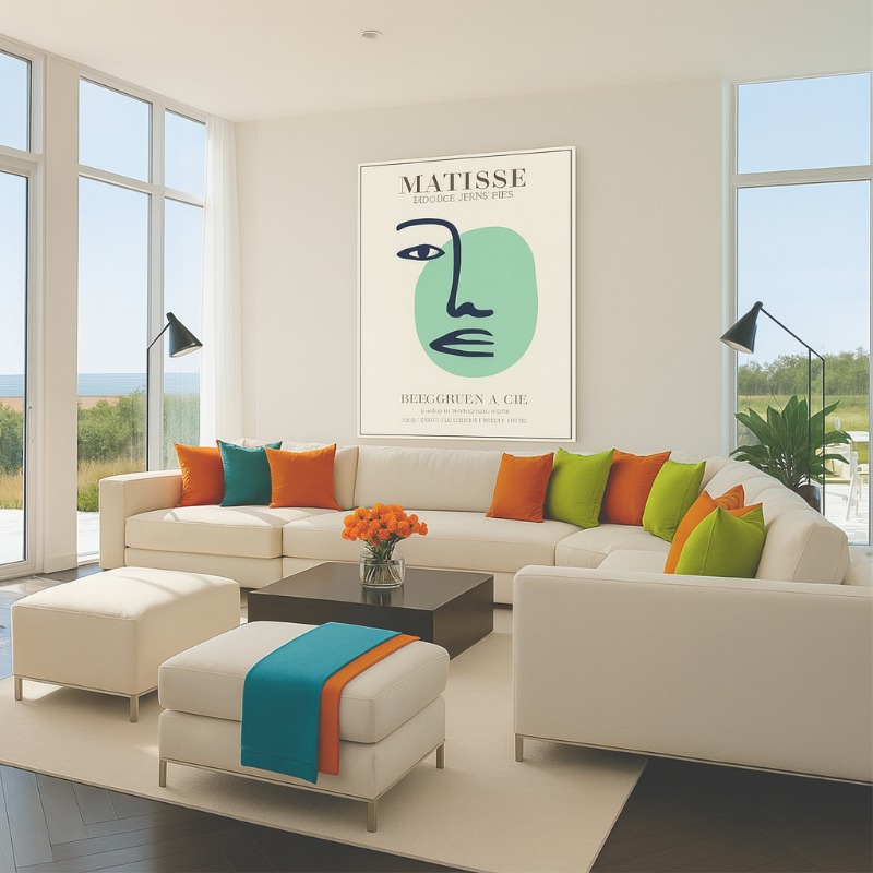 Quadro Canvas Henri Matisse - Papiers - Face