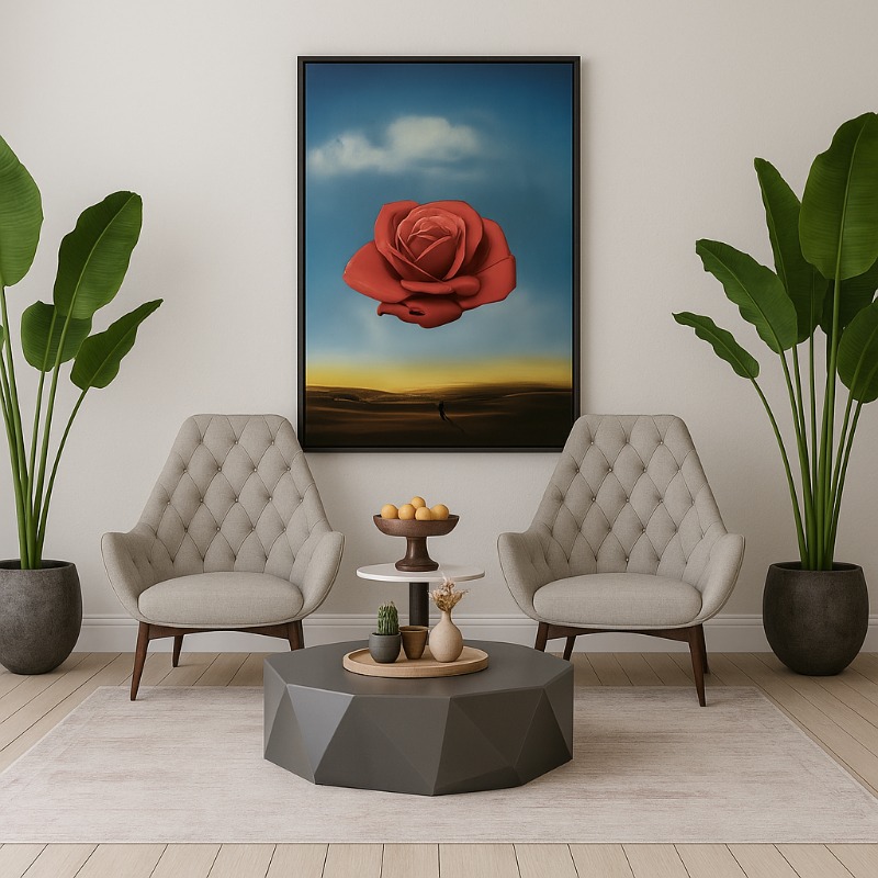 Quadro Canvas La Rosa Meditativa