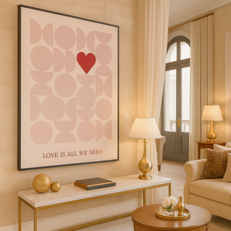 Quadro Canvas Love Is All We Need