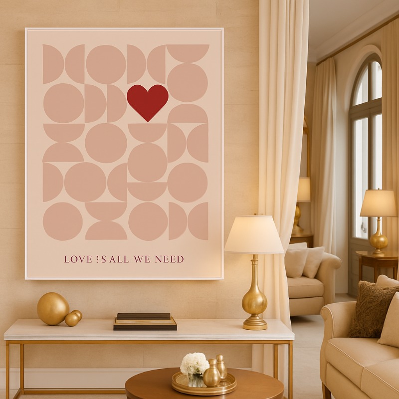 Quadro Canvas Love Is All We Need