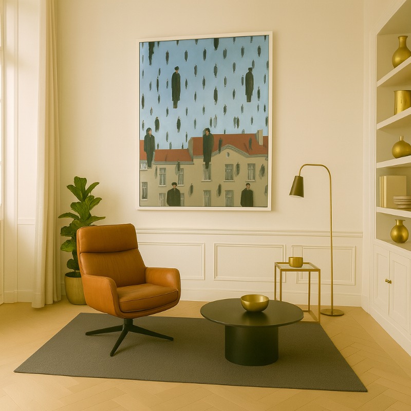 Quadro Canvas René Magritte - Golconda - 1953 - Imagem 3
