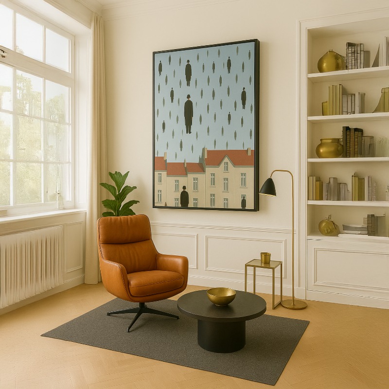Quadro Canvas René Magritte - Golconda - 1953 - Imagem 4