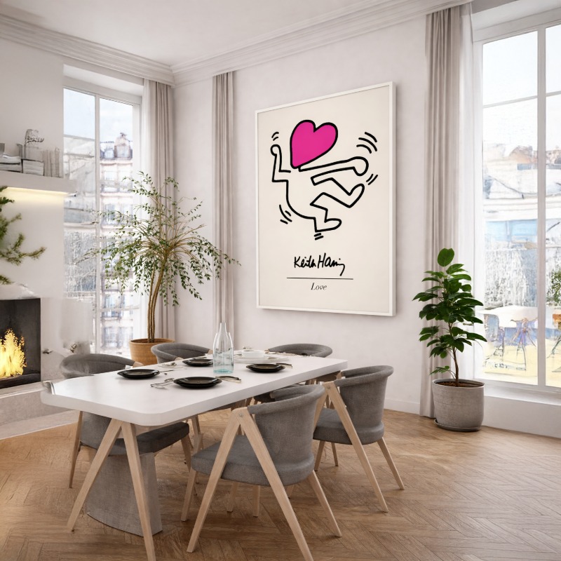 Quadro Canvas The Love Keith Haring