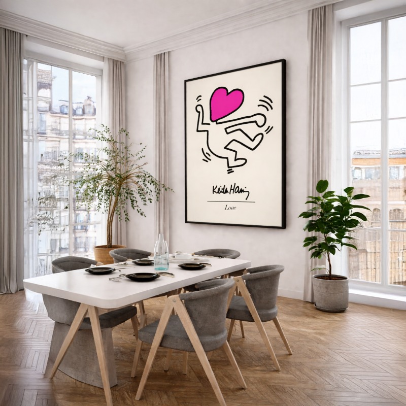Quadro Canvas The Love Keith Haring