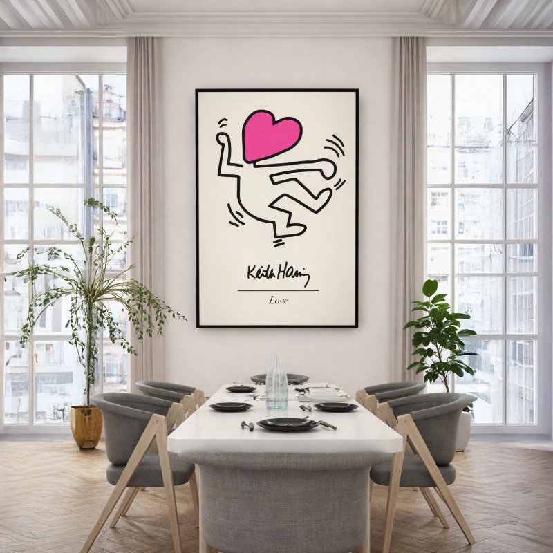 Quadro Canvas The Love Keith Haring