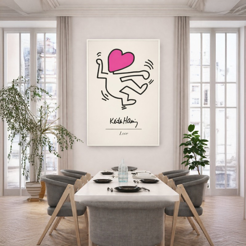 Quadro Canvas The Love Keith Haring
