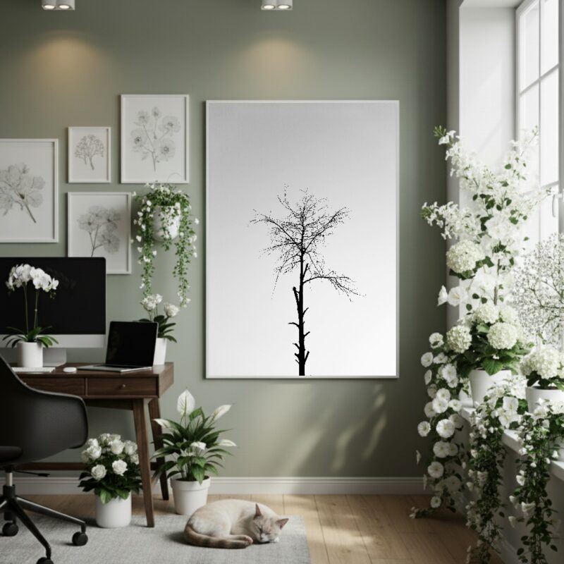 Quadro Decorativo Alma De Árvore - 70x50cm