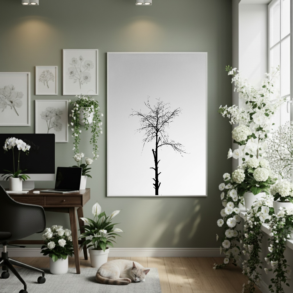 Quadro Decorativo Alma De Árvore - 70x50cm