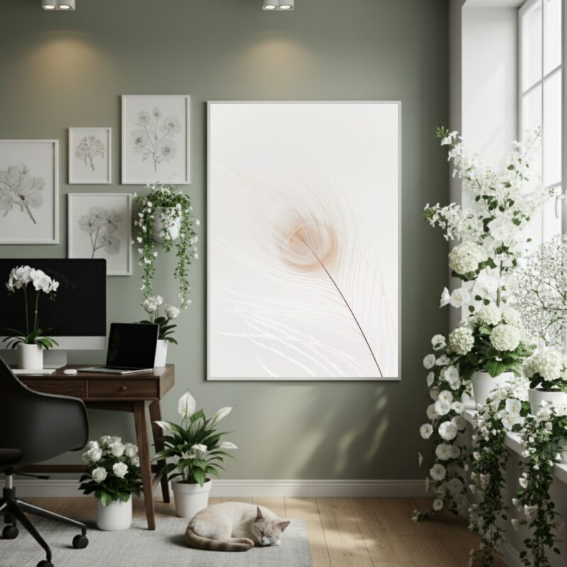 Quadro Decorativo Alma De Folha - 70x50cm