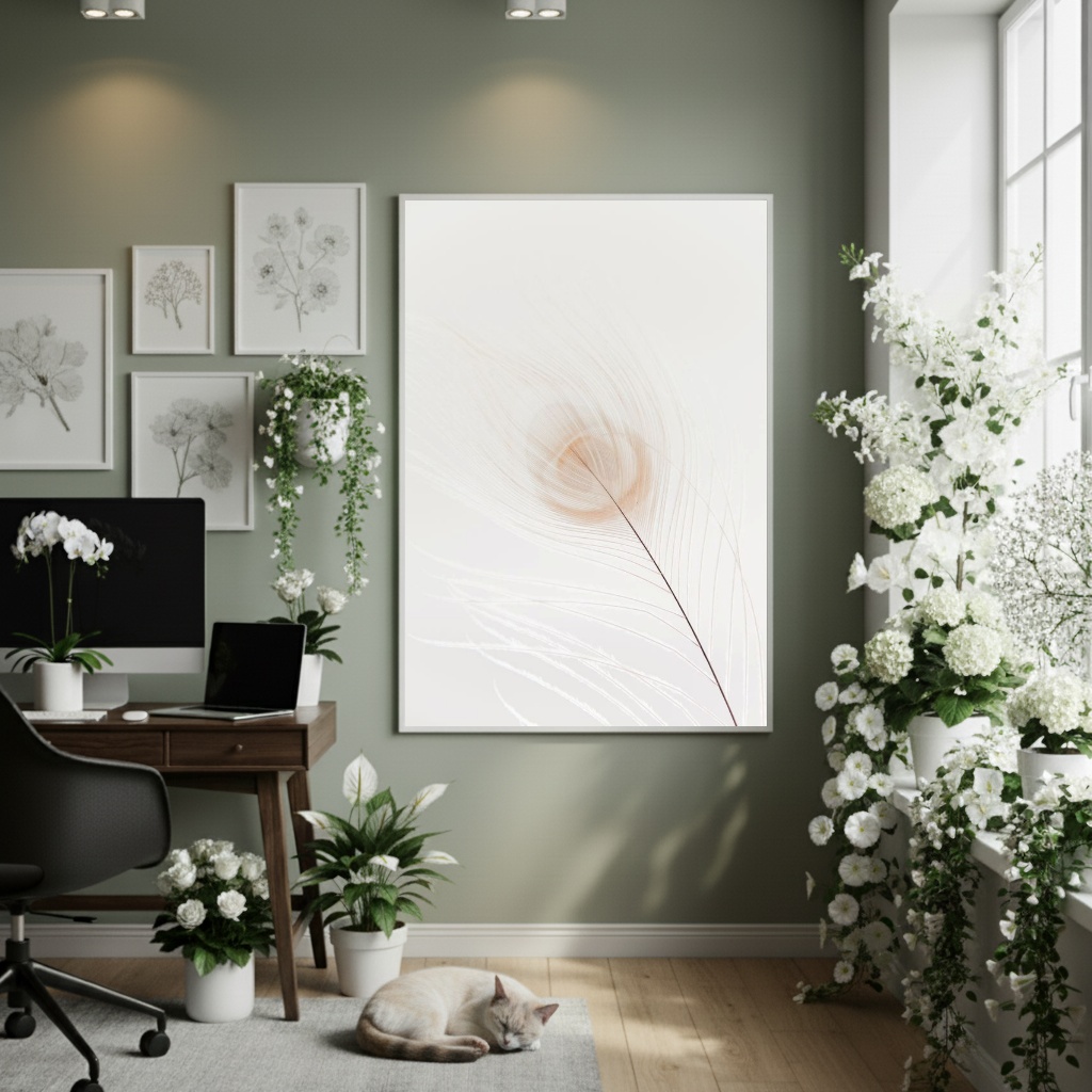 Quadro Decorativo Alma De Folha - 70x50cm