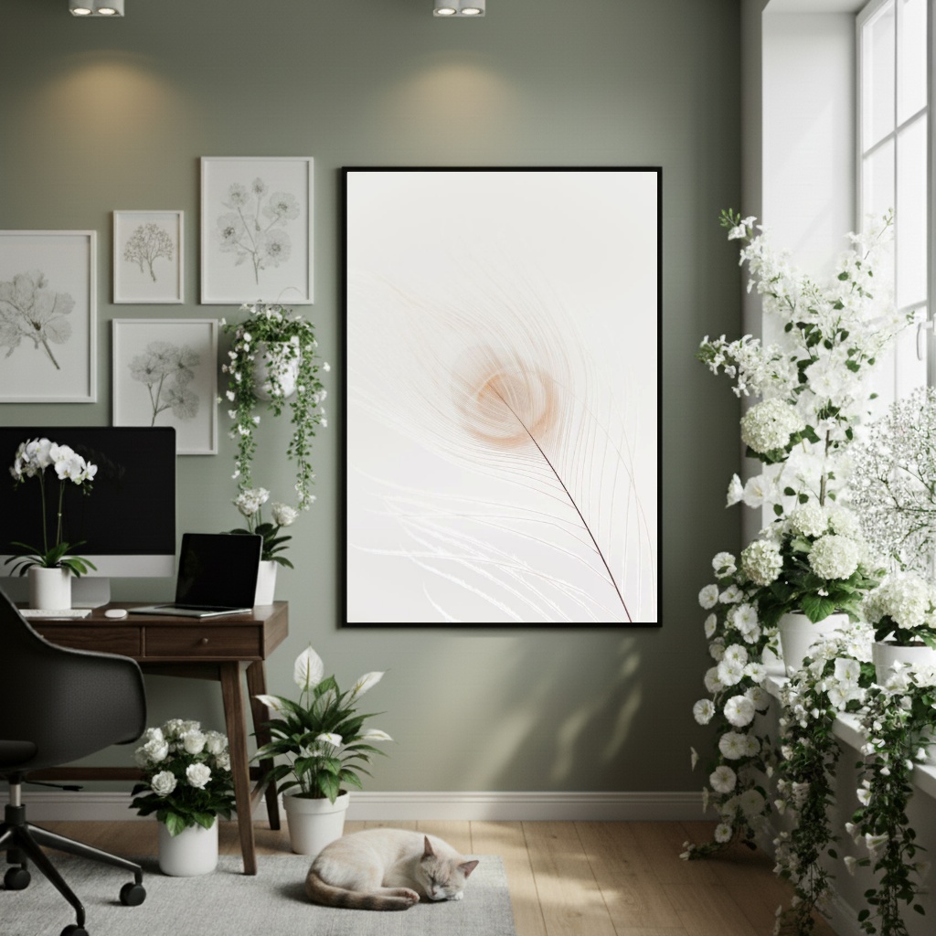 Quadro Decorativo Alma De Folha - 70x50cm