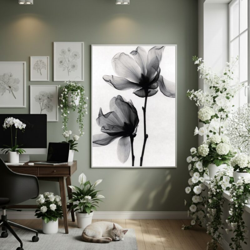 Quadro Decorativo Almas De Flores - 70x50cm