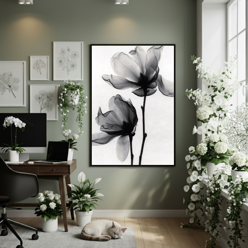 Quadro Decorativo Almas De Flores - 70x50cm