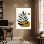 Quadro Decorativo Arte Abstrata Caramelo - 70x50cm