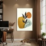 Quadro Decorativo Arte Sofisticada Bege - 70x50cm